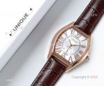 Swiss Grade Cartier Tortue de Watch Replica Silver Roman Dial